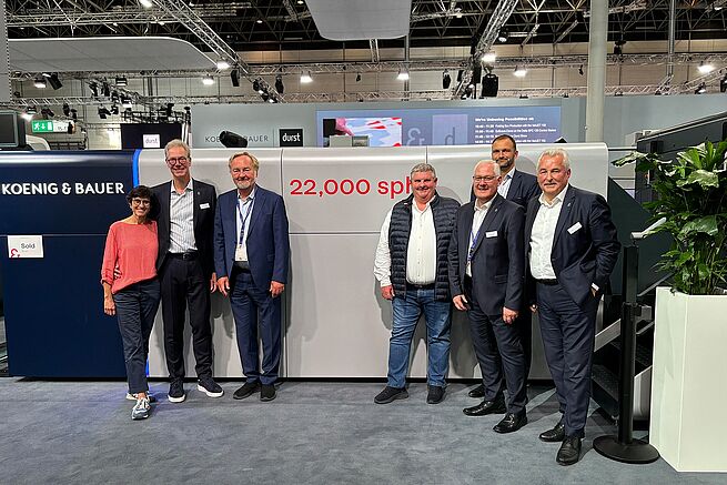 Foto 1: Treffen auf der drupa 2024