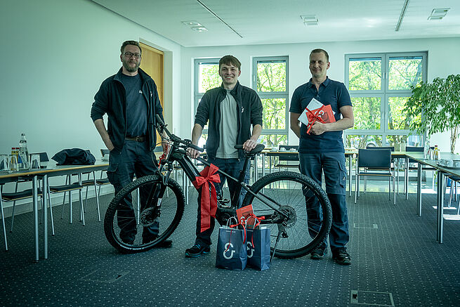 Photo 1: Dirk Herrmann, Tim Kämpfe and Thomas Wünsche